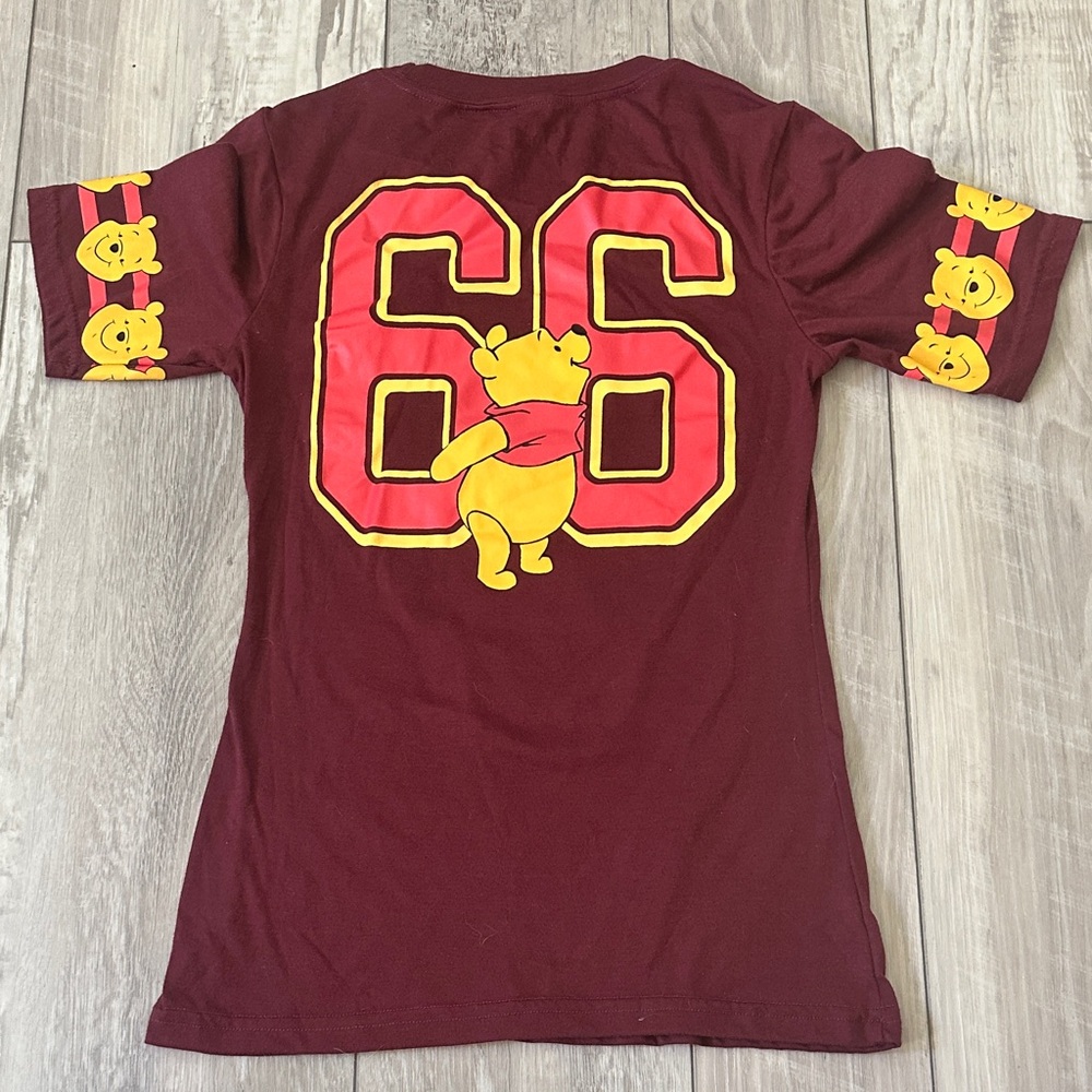 Disney Junior’s Winnie the Pooh Burgundy T-Shirt - Picture 2 of 7